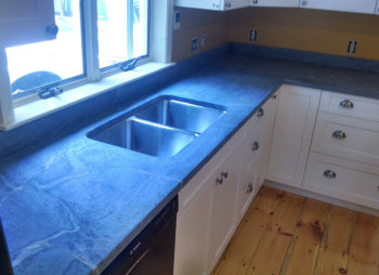 Soapstone Kitchen Counter with sink
